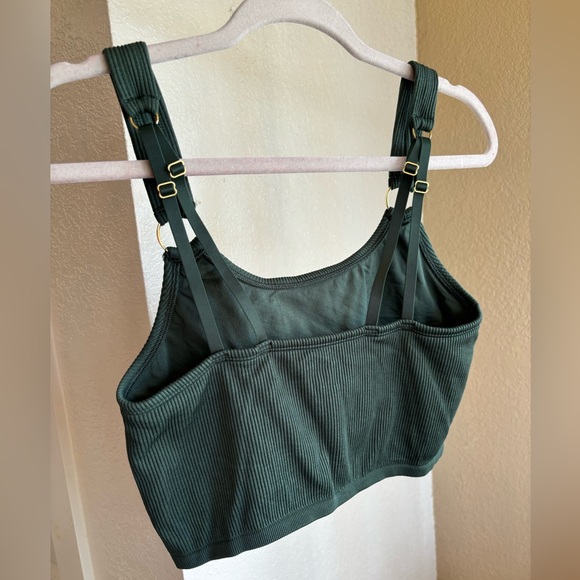 Aerie Darling Green Bralette Sports Bra size XL - Picture 2 of 6